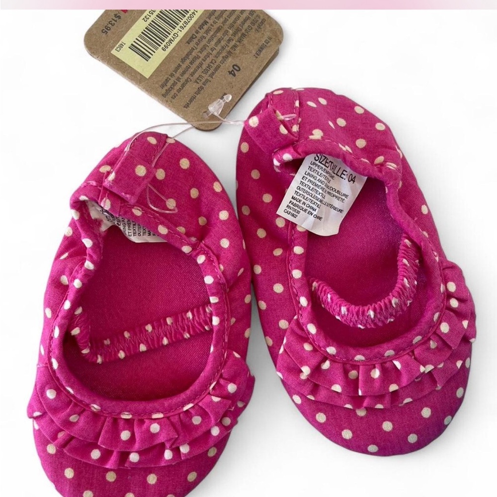 Pink Polka Dot Kids Shoes